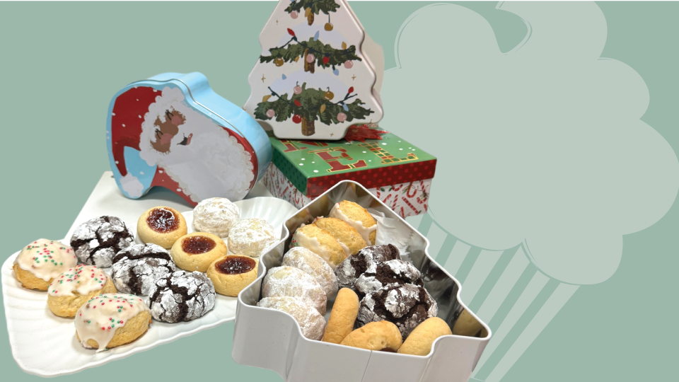 Holiday Cookie Tins (12 cookies) Sweet Cupcasions